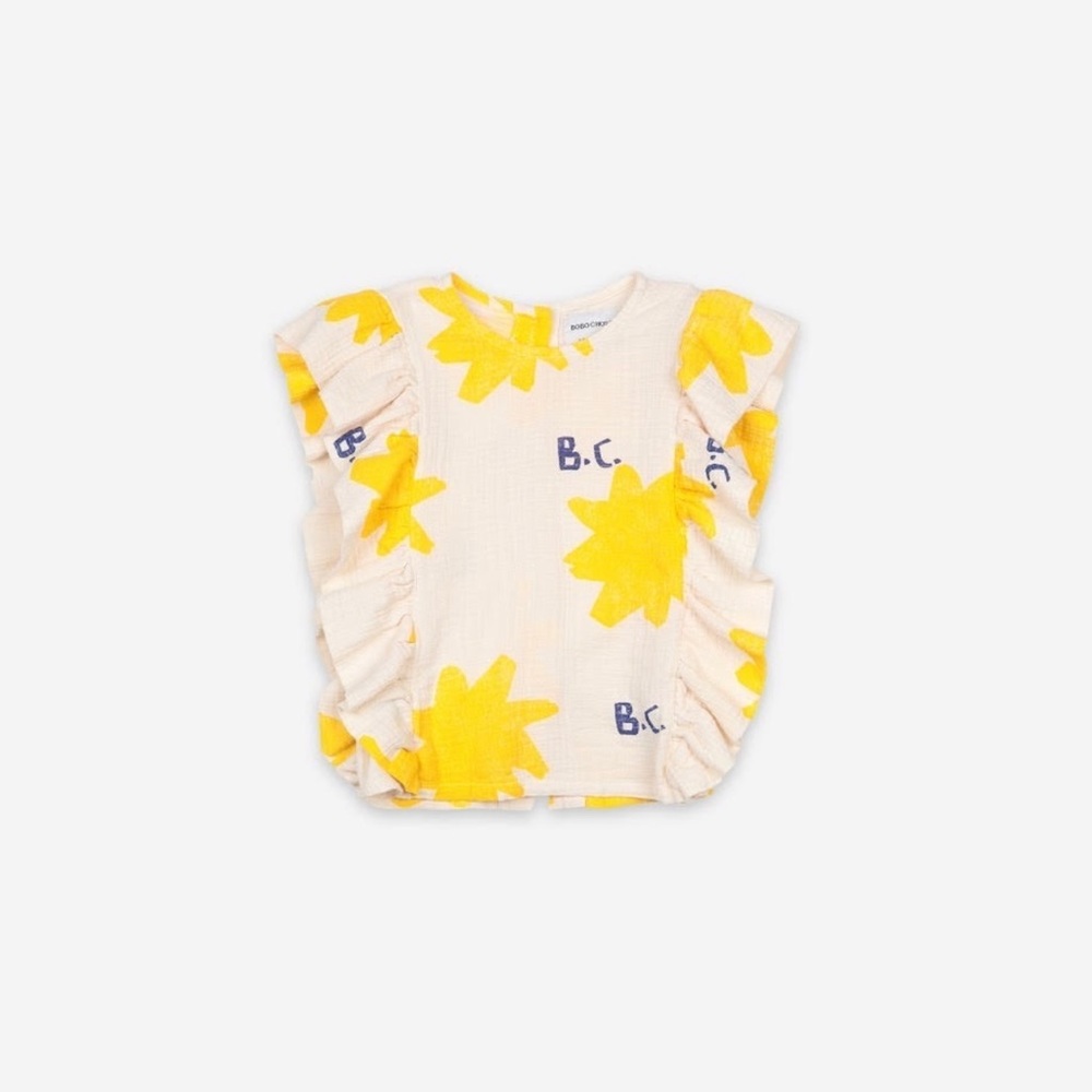 🏷BOBO CHOSES SPARKLE WOVENTOP 💛🤍💛🤍